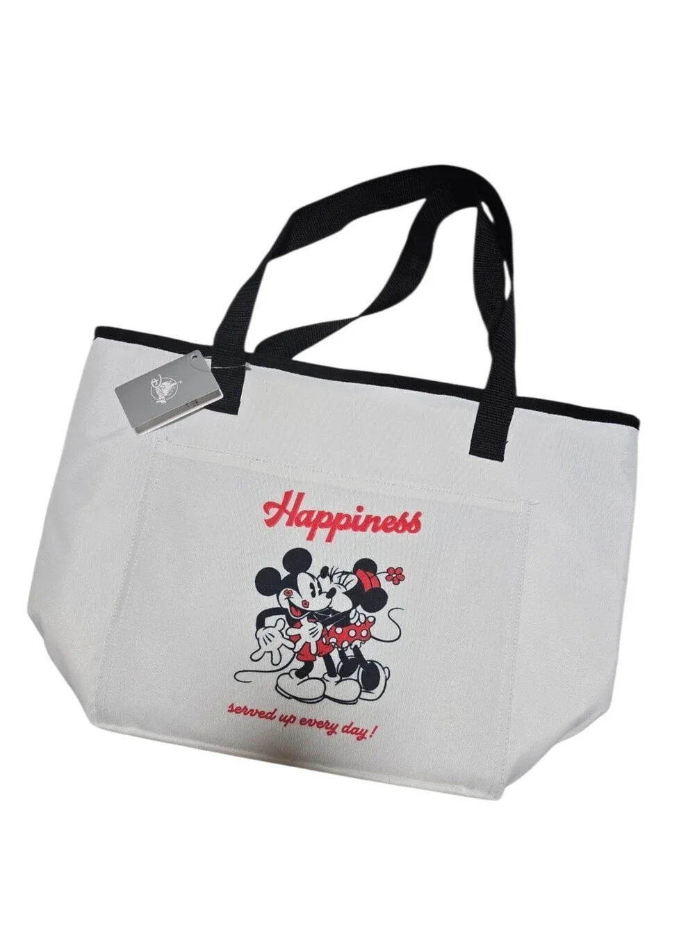 Disney Store Japan Mickey Minnie Insulated Cooler Tote Bag NWT